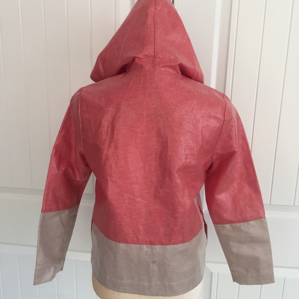 Kate Spade Saturday color block rain jacket size X small - Picture 4 of 8